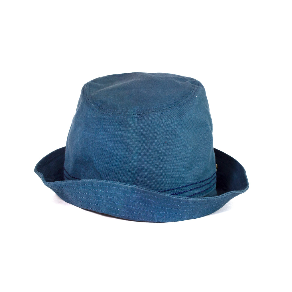 Blue Bowler Hat