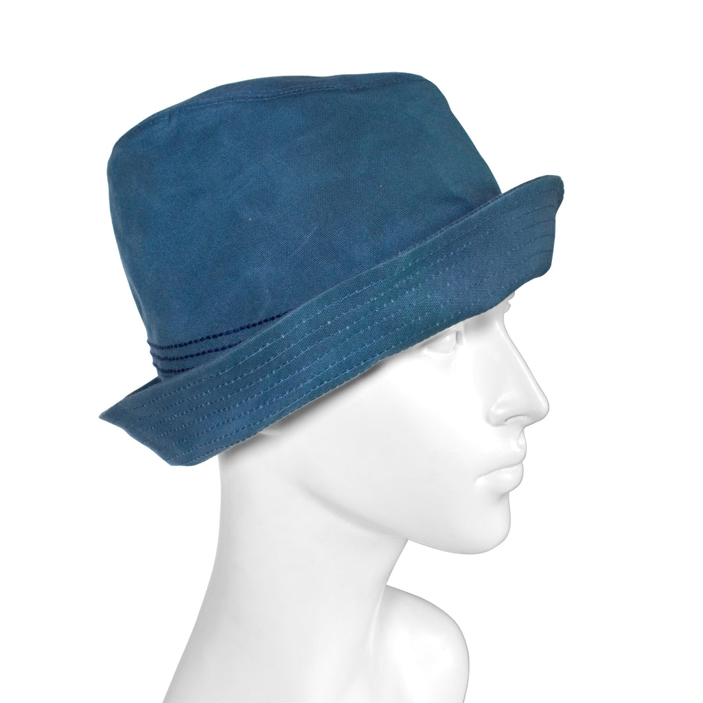 Blue Bowler Hat